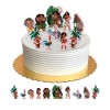 Cake Toppers Moana Kit 10 Pz Decoración Pastel Moana