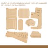Bucasso Wooden Model Kit Organizer Rack with MDF Material, Paint