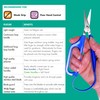 PETA Easi-Grip Long Loop Scissors, Stainless Steel and Polymer Handle,