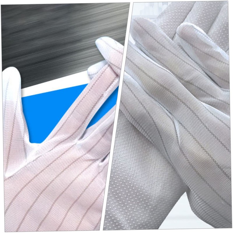Operitacx 10 Pairs Static Gloves for Electronics Assembly and PC