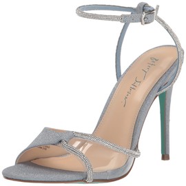 Betsey Johnson Vera Sandalias de tacón para mujer, Azul/claro, 26 cm