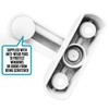 4X Pieces White Sash Jammers Window Locks for Additional Security.