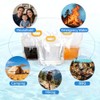 Drinking Bag Set, Transparent, Plastic, Untreated, Leak-proof & Reusable, Ideal