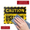 Anobell Caution Used Oil Labels - 20 Pack 7"x5" Adhesive