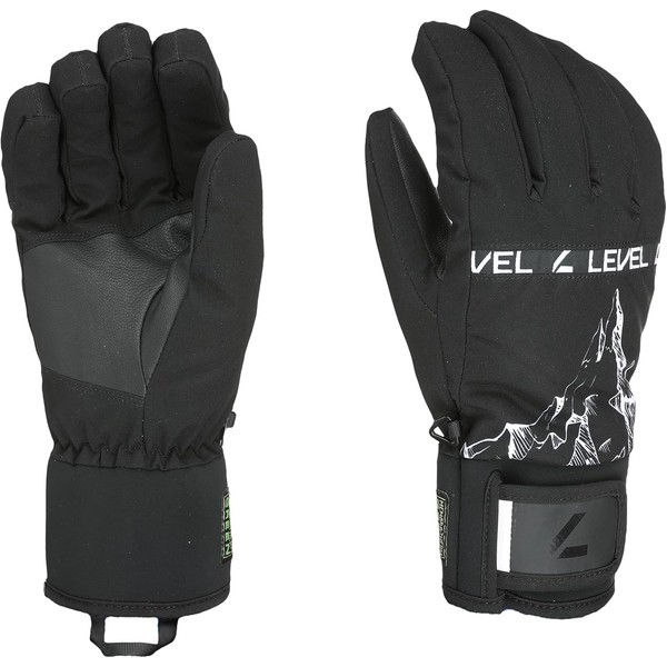 Level Hawk Men's Ski Snowboard Gloves with Short Cuff and