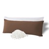 WhatsBedding Memory Foam Body Pillow with Breathable Zippered Cotton Cover,