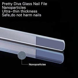 GRARRO Glass Nail Shiner - Nano Glass Nail Files Crystal Nail Buffer Shine Polisher For Natural Fingernails Toenails