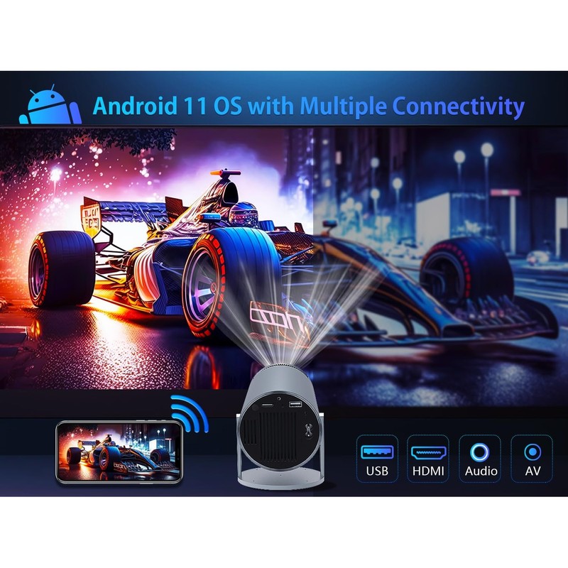 Magcubic HY300 PRO Portable Projector 4K Android 11 Dual Wifi6