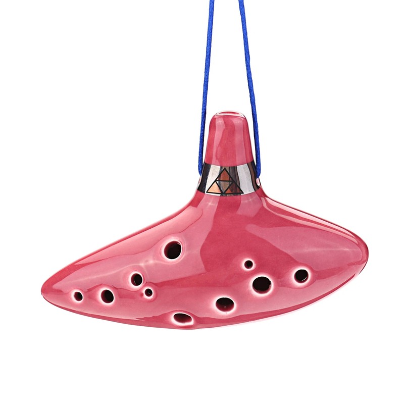 12 Holes Alto C Ocarina Ceramic Vessel Flute Wind Musical