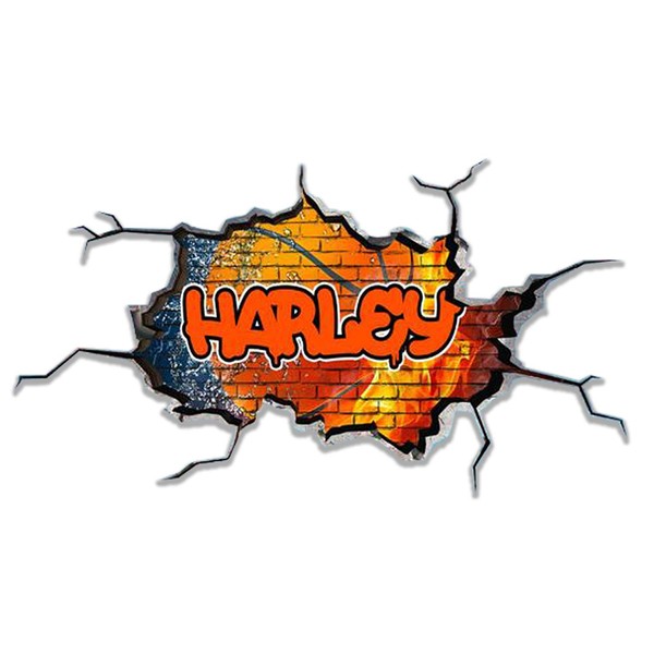 MySticky Personalized 3D Graffiti Name Wall Decal | Custom Art