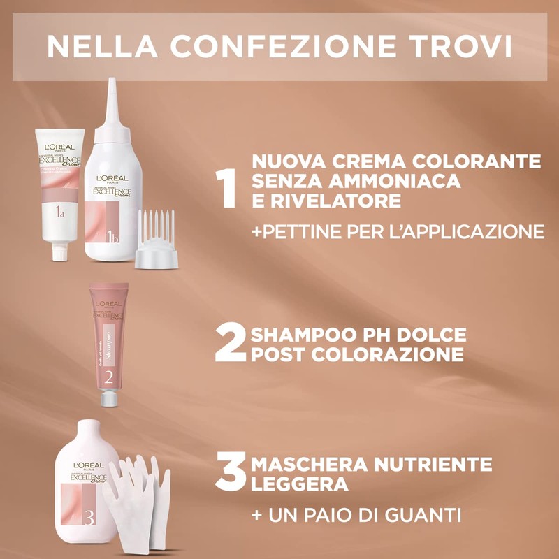 L'Oréal Paris Excellence Universal Nude, Ammonia Free, with Universal Reflection,