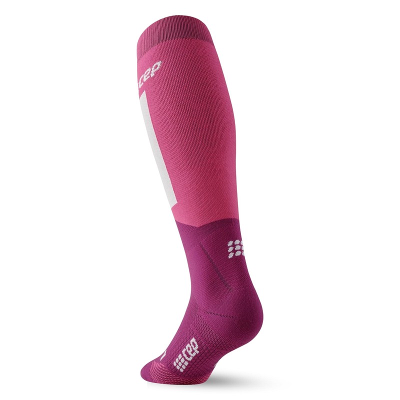 CEP - Long Ski Socks with Compression for Women, Improved