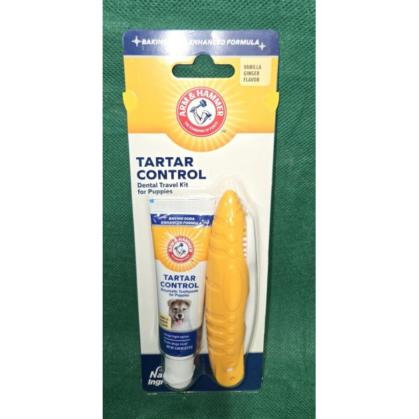 Arm & Hammer Tarter Control DENTAL Travel Kit For Puppies/dogs