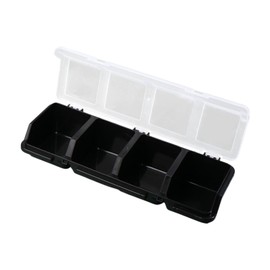 Sharplace Screw Organizer Storage Bin,Hardware Storage Box Potable Carry Container Case for Organizing Bolts Fishing Tackles Workshop, Black
