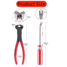 Upholstery Staple Remover Tack Puller Nail Remover Tool Set Nail Puller Plier, Staple Puller, Tack Lifter, Fastener Remover, for Furniture Floor Wall Wooden Case Car Photo Frame (Style3)