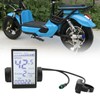 Electric Bike LCD Meter Panel, 5 Pin 24V 36V 48V