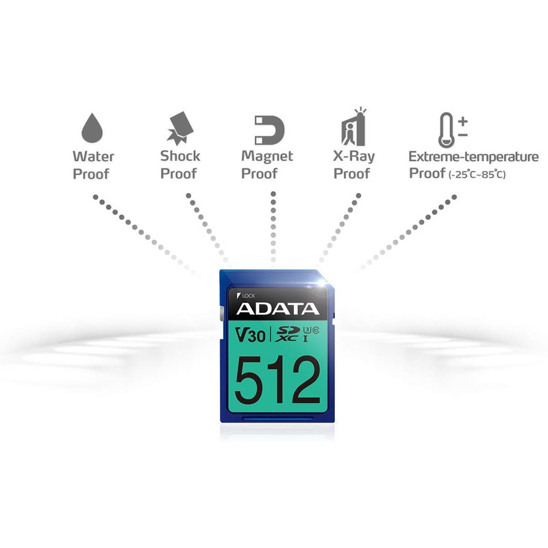 ADATA Memoria SD XC Pro 128GB UHS-I Clase 10 ASDX128GUI3V30S-R