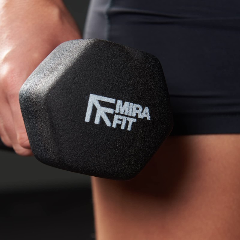 Mirafit Soft Touch Mini Hex Dumbbells - 2 x 0.5kg