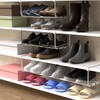 CroBlissful 1 Pcs Expandable Shoe Rack Organizer for Closet 16.5-31.5