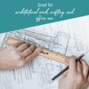 Rulers 4 Pack - Rulers 12 Inch, Wood Ruler with
