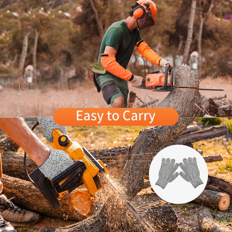 Orange Hand Cranked Chainsaw Sharpener 30° Portable Manual Chainsaw Chain