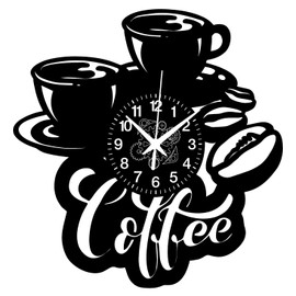 Instant Karma Clocks - Wall Clock - Coffee