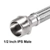 uxcell Faucet Supply Line Connector G1/2 Female x G1/2 Male