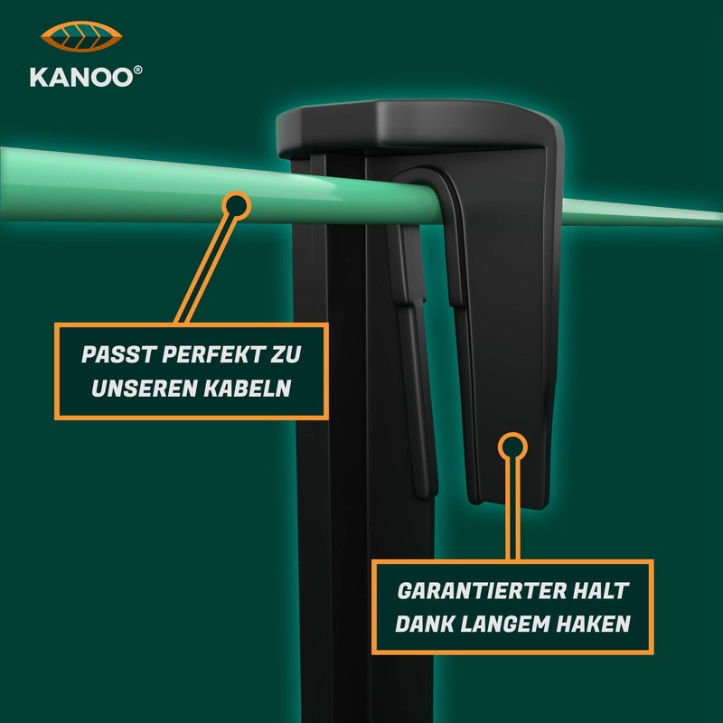 kanoo® Ground Pegs for Robotic Lawnmower Boundary Cable - Ground