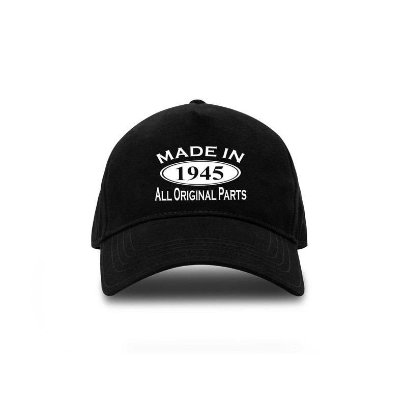 Print4U Made in 1945 Baseball Cap 80th Birthday Gift Age