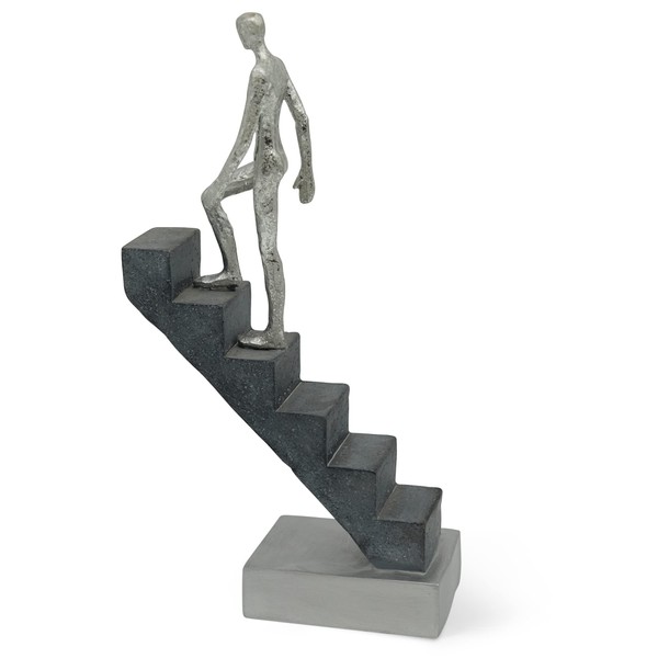 Figura decorativa «La Strada verso la Cima» - Decorazione come scultura alta 29cm come motivazione - Figura per l'ufficio e la scrivania