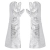 2Pcs ThreeFinger Thicken Cotton Welding Gloves 1000℃ Radiant Heat Fire