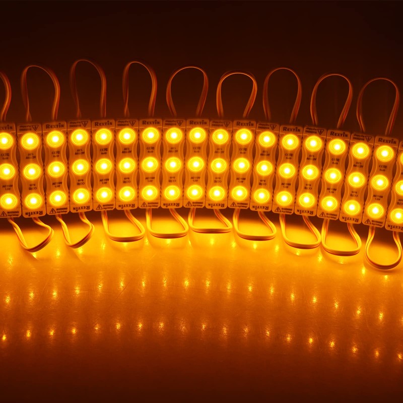 REXTiN Super Bright 100pcs 110V 2835 3 LED Module Storefront