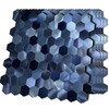 XUANINY 5-Metal Peel and Stick Backsplash Tiles, Aluminum Mosaic Sticker