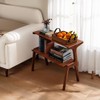 Nakamukaku Living Room end Tables, Sofa Table, Wood with Storage