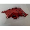Embroidered Sequin Rhinestone Patch Razorbacks Arkansas Iron On Hotfix Red