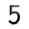 Montague Metal Products MHN-08-F-BK1-5 Floating House Number, 8" x 6"