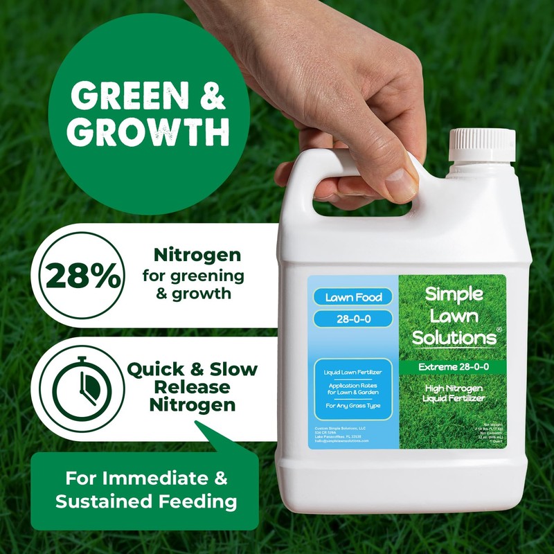 Maximum Green & Growth- High Nitrogen 28-0-0 NPK- Lawn Food