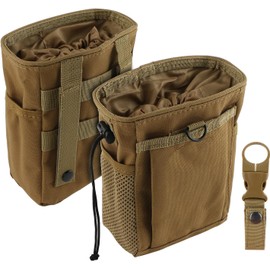 NewBEP Climbing Chalk Bag with Eyelets, Perfect Bag Design for Climbing, Gymnastics, Gym Bag, Crossfit and Weightlifting (Khaki)