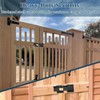 9-Inch Heavy Duty Flip Gate Latch with 4 Padlock Holes