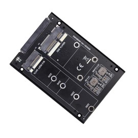 xiwai Dual MSATA NGFF B+M SSD Card JBOD Raid0 Span Bridge to 2.5inch SATA Combo HDD Disk Drive Enclosure