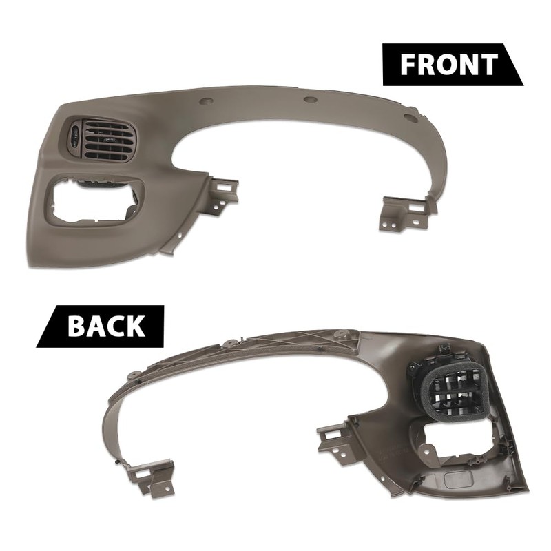 DOTCOM Dash Gauge Front Upper Instrument Cluster Bezel Trim w/