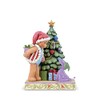 Enesco Jim Shore Button and Squeaky Hiding Present Christmas Tree