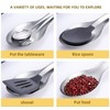 Large Stainless Steel Spoon Rest for Kitchen Counter - Rustproof