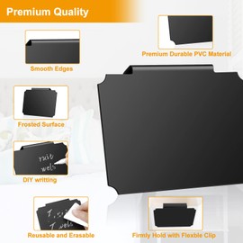 12PCS Basket Labels, Premium Bin Basket Labels Clip On, Pantry Basket Labels Tags for Storage Bins Fabric Cubes Wicker Organization