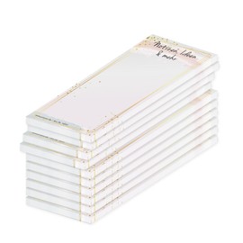 PRICARO Golden Dots Magnetic Notepad 62x148mm Pack of 10