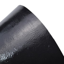 Zorratin Quick Fix Self-Adhesive Leather Repair Patch for Furniture Sofa Chair Table DIY and Jacket and Backpack Shiny Glossy Black