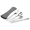 Ortodayes 4 Piece Portable Flatware Service for 1 Person, Hiking