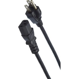 PC AC Power Cord Cable 3 Prong Replacement US Plug 5' Standard PC Computer Monitor