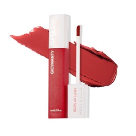 GICYMANTY Matte Lip Gloss for Women Girl, Smooth Texture Lip Tint Non-stick Lip Stain Oil (Fog Locks Cinnabar)