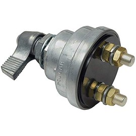 New premium Pollak 51-902EP 51-302 Master Battery Disconnect 2 TERM Switch w/ON OFF Plate SPST Lever Operated 3/8 Studs